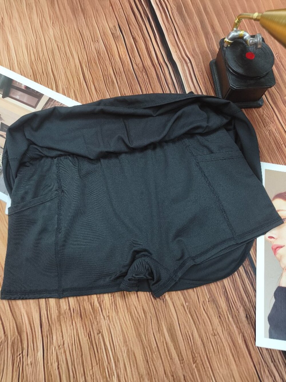Alo Yoga Mini Tennis Black Skirt New With Tags - Athletic Fitness Girl๐ฅ๐๐ป - Picture 4 of 7